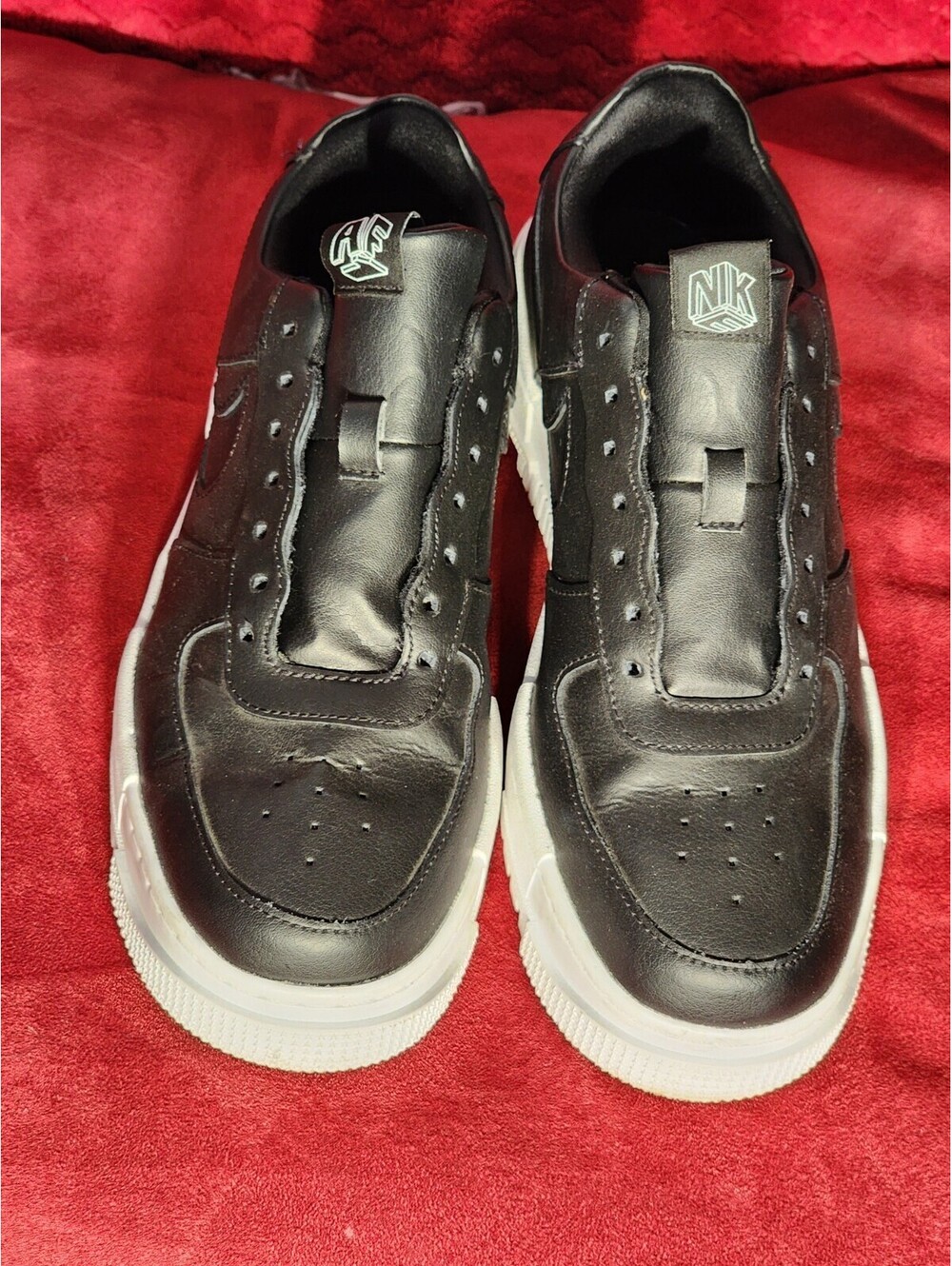 Nike Air Force 1 Pixel CK6649-001 Black White Men's Low Top Leather Sneakers
